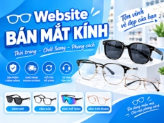 Source code website bán mắt kính phù hợp với cửa hàng kinh doanh kính mắt thời trang kính cận kính mát và các loại phụ kiện mắt kính Template giao diện kính mắt