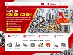 Source code website bán vật tư kim khí cơ khí sản phẩm như bu lông ốc vít vòng bi dây cáp dụng cụ cơ khí | Mẫu template website bán vật tư kim khí cơ khí chuyên nghiệp hiện đại và sang trọng