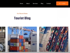 Template Web giới thiệu tin tức LogisticExpress Bootstrap 4 HTML5
