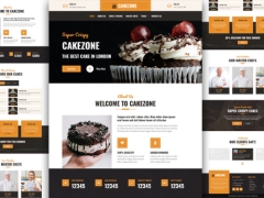 Template website bán bánh ngọt trực tuyến website giới thiệu bán hàng trực tuyến