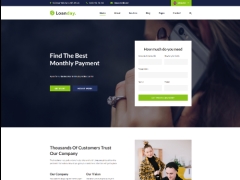Template website giới thiệu công ty và hình thức liên hệ hỗ trợ từ công ty thanh toán online