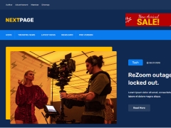 Template website giới thiệu phim trường và tin tức phim mới 2021