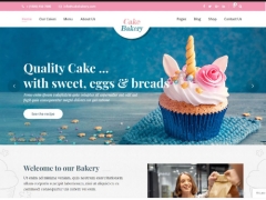 Template Website giới thiệu sản phẩm Bánh kem