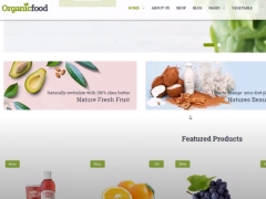 Template website giới thiệu thực phẩm organicfood