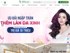 Theme thiết kế website làm đẹp, website bán mỹ phẩm, web spa đẹp