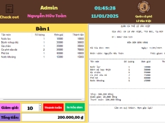 Ứng dụng quản lý quán cà phê Winform C# - Báo cáo - SQL