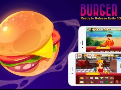 Unity Game Template - Burger Shop Casual Game - (Unity 2022.3.40f1)