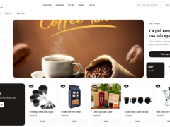 Web bán cà phê giao diện cực đẹp