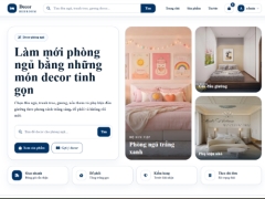 Web bán đồ decor phòng ngủ