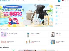 Web bán hàng mẹ và bé có AI hỗ trợ khách hàng