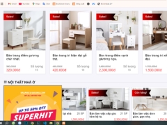 Web bán hàng nội thất php Mysql