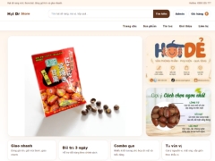 Web bán hạt dẻ giao diện đẹp