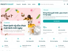 Web bán kem lạnh và sữa chua FrostyYogurt