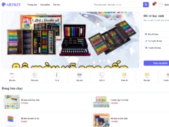 Web bán màu và dụng cụ vẽ học sinh ArtKit
