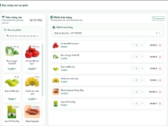 Web bán nông sản sạch POS