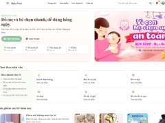 Web bán shop mẹ và bé BabyNest