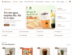 Web bán trà sữa MilkTea House