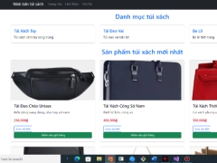 Web bán túi sách C# SQL server