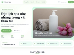 Web đặt lịch Spa Booking