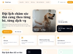 Web đặt lịch thú cưng pet grooming