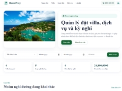 Web quản lý resort nghỉ dưỡng