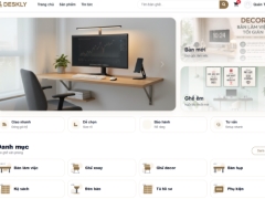 Website bán bàn ghế decor văn phòng Deskly có ai chatbot hỗ trợ tư vấn bán hàng
