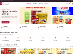 Website bán bánh kẹo nhập khẩu Sweet Box