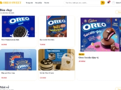 Website bán bánh kẹo Oreo