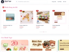 Website bán bánh ngọt