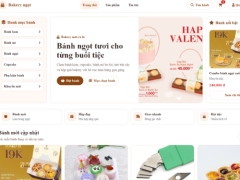 Website bán bánh ngọt bakery
