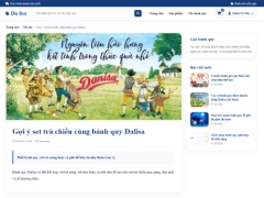 Website bán bánh quy Dalisa