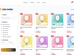 Website bán bóng đèn giao diện đẹp
