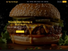 Website bán burger full PHP & SQL ( Báo cáo + ppt )