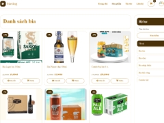 Website bán các loại bia biavàng