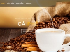 Website bán cafe giao diện đẹp, bắt mắt, tốc độ tải trang nhanh chuẩn Seo.