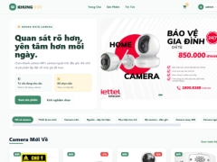 Website bán camera giao diện đẹp