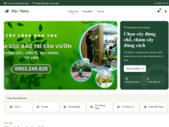 Website bán cây cảnh Mộc Nhiên