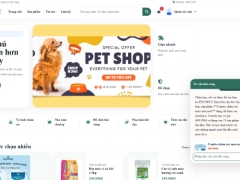 Website bán cửa hàng thú cưng PETNEST