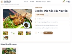 Website bán đặc sản địa phương Đặc Sản Việt