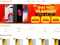 Website bán điện thoại Hoàng Kim Mobile