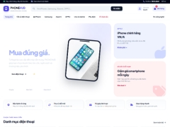 Website bán điện thoại trực tuyến PHONEHUB