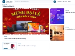 Website bán điện thoại và phụ kiện php