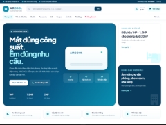 Website bán điều hòa trực tuyến AIRCOOL