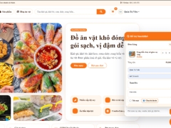 Website bán đồ ăn vặt khô