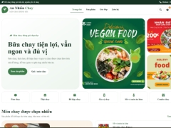 Website bán đồ chay đóng gói An Nhiên Chay