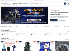 Website bán đồ chơi xe máy RiderPro