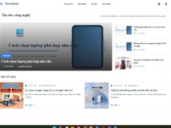 Website bán đồ công nghệ NovaTech