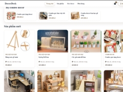 Website bán đồ decor bàn học DecorDesk