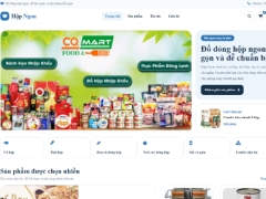 Website bán đồ đóng hộp Hộp Ngon
