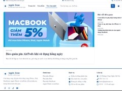 Website bán đồ dùng Apple Apple Zone